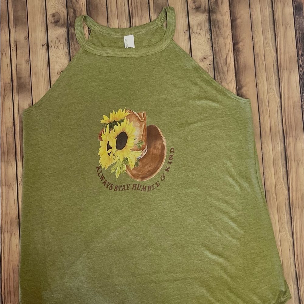 Olive Green Humble and Kind Tank Top